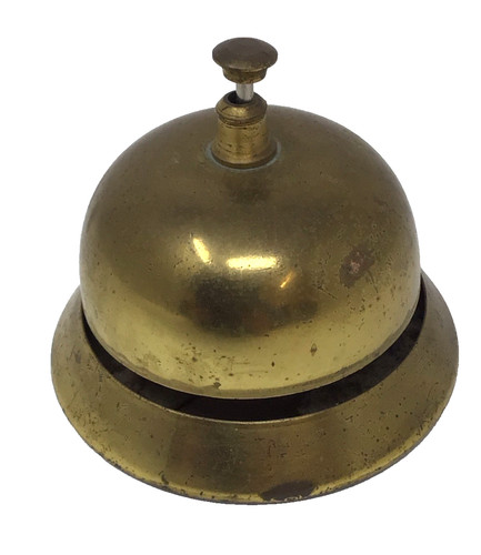 Vintage brass counter - vintage, top