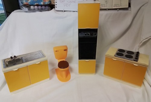 Vintage dollhouse furniture - vintage,