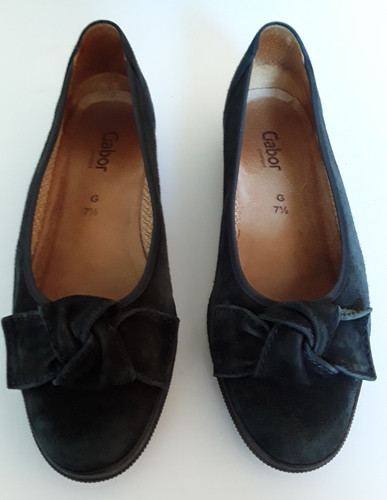 Gabor dark navy suede pumps - suede,
