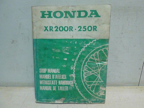 Honda xr200r 250r - 250r, workshop
