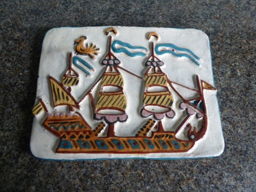 Terracotta wall plaque - plaque,