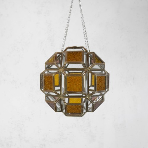 Antique art glass - art, amber