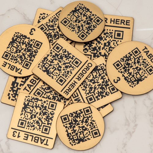 Personalised engraved code - engraved, qr