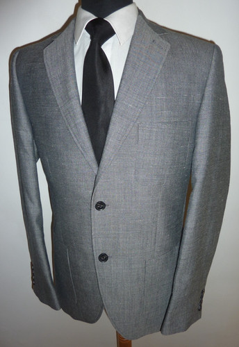 Dkny grey linen wool patch - dkny,