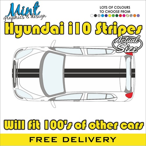 Hyundai i10 ott stripes - stripes, fits