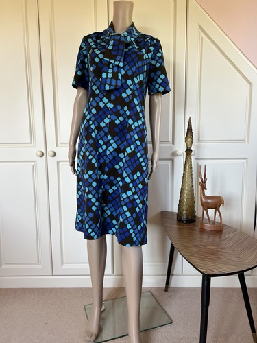 Vintage 70s crimplene tie neck - tie,