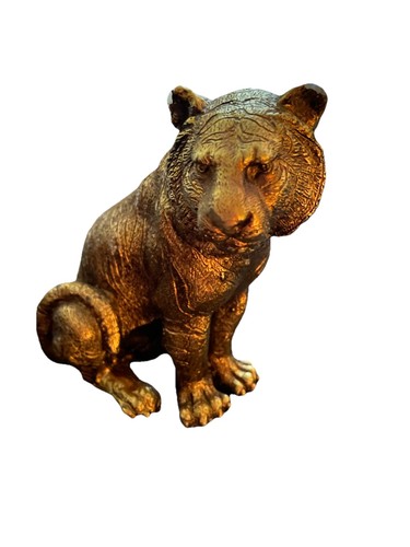 Candle tiger design gold - tiger, 🐅