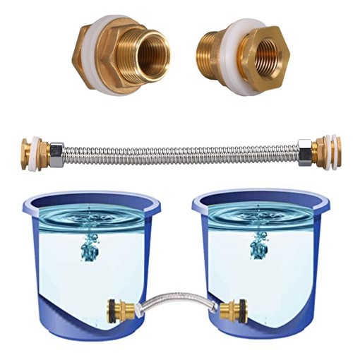 Stainless steel and brass - stainless,