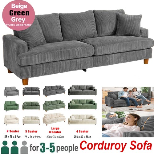 Corduroy sofa seater modern - sofa,