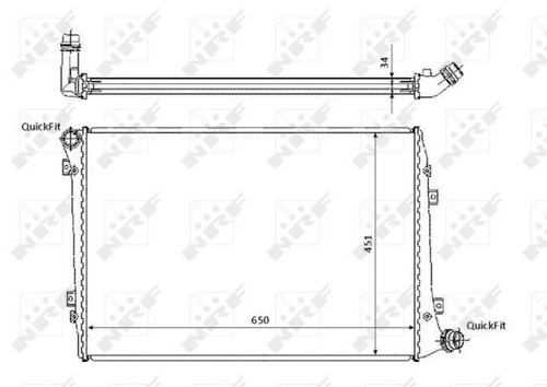 Nrf radiator for golf - for, plus