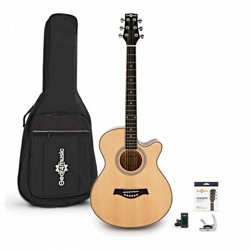 Single cutaway acoustic guitar - single,