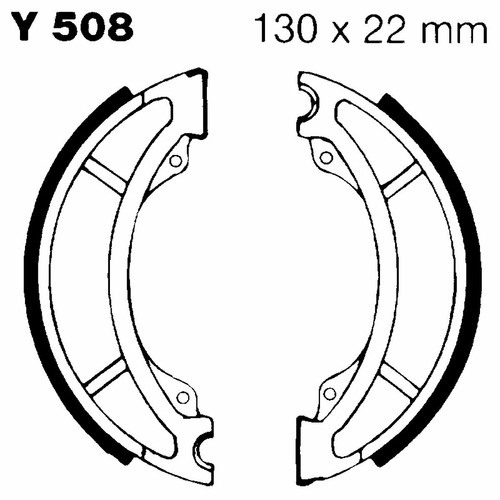 Pair brake jaws - of, ebc