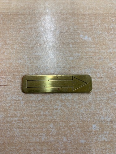 Brass arrow boat safety - arrow,