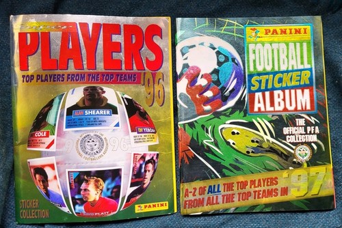 Vtg panini sticker albums - x,