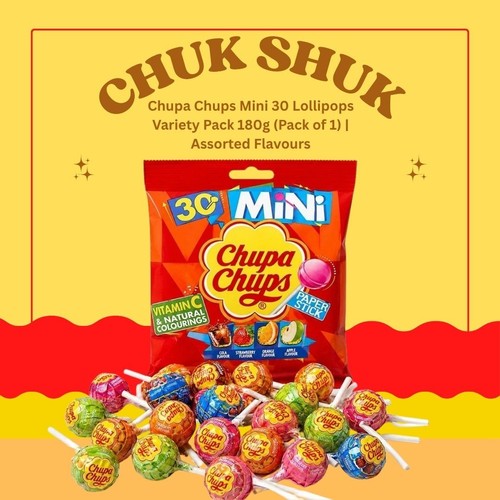 Chupa chups mini lollipops - mini, 30