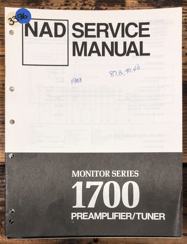 Nad model 1700 preamp - 1700, /