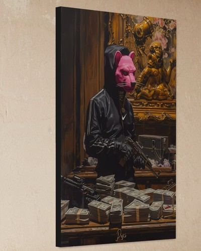 Pink panther canvas - pink,