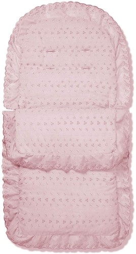 Broderie anglaise footmuff - broderie,