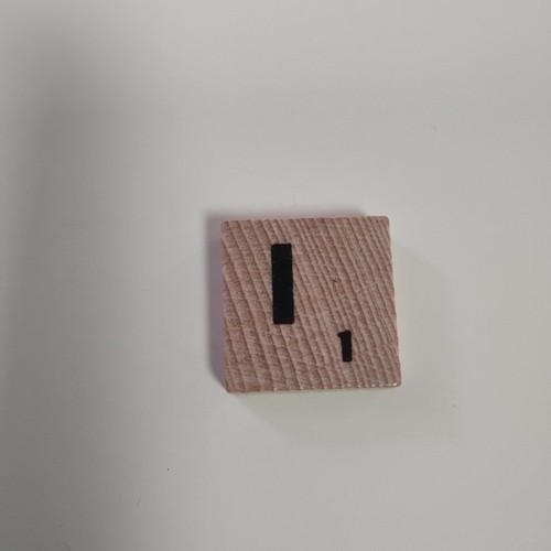 Light wooden scrabble tiles - wooden,