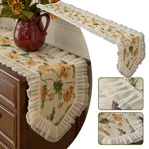 Vintage floral table runner - vintage,