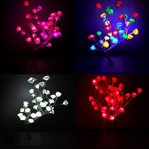 Led rose tree 40cm bonsai - 40cm,