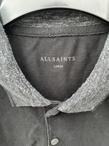 Mens all saints - black, polo