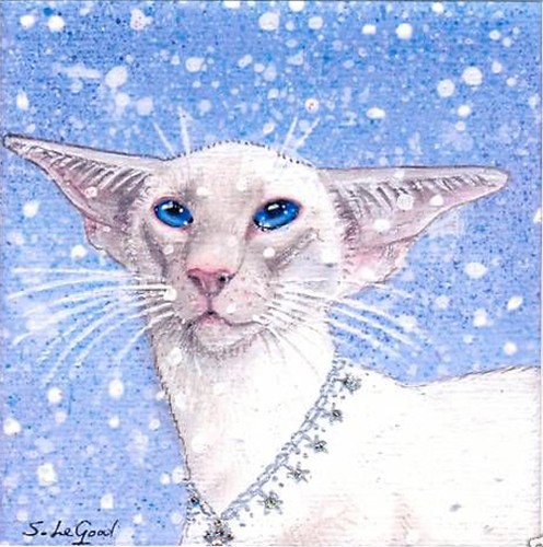 Siamese cat art print from - art,