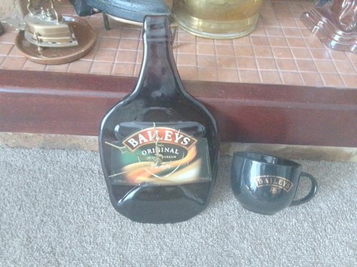 Baileys glass bottle - glass,