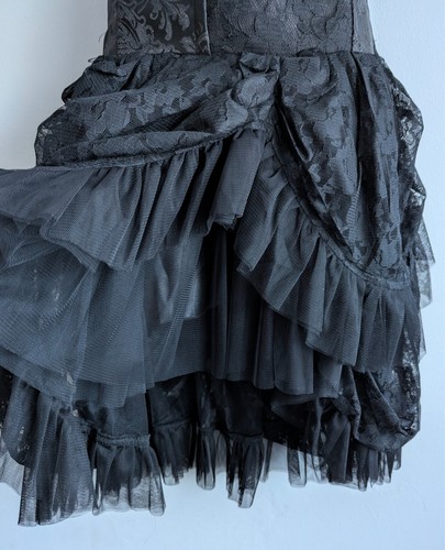 Burleska lace skirt black - burleska, high