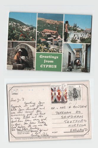 Postcard greetings from - greetings,
