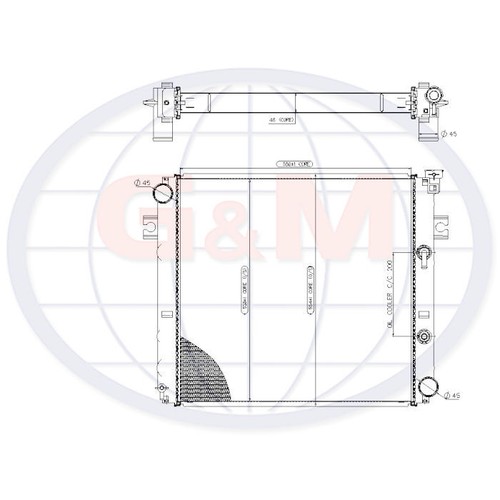 Radiator for forklift truck - radiator,
