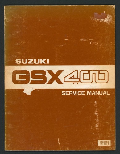 Suzuki gsx400e twin manual - suzuki,