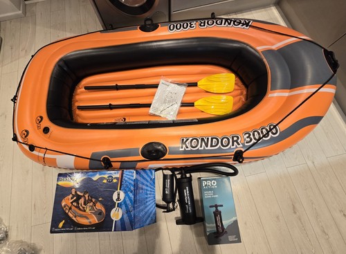 Inflatable raft boat with - ,