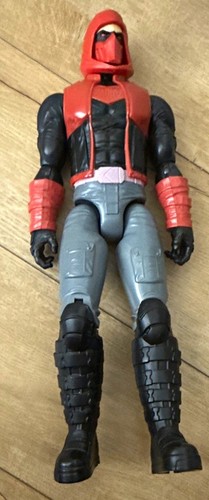 Red hooded action figure - red,