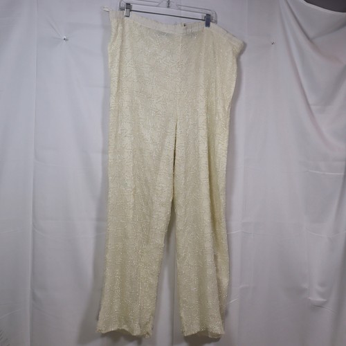 Jewel queen beaded silk pants - beaded,