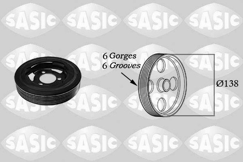 Sasic 2156025 pulley - sasic,