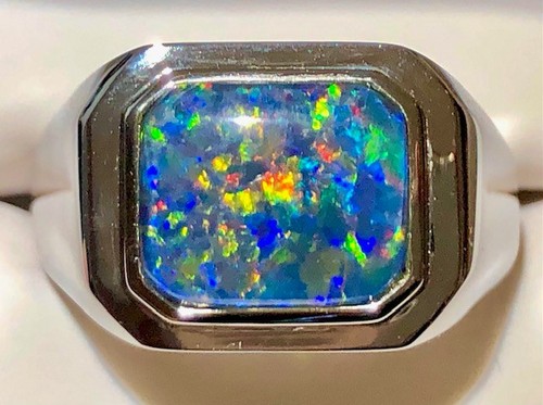 Solid australian opal men - australian, men's