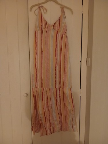 Lipsy striped peach maxi - , dress