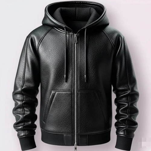Men black premium zipper - men's,