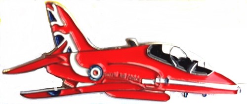 Raf red arrows hawk metal - red,