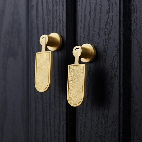 Solid brass knob - solid,