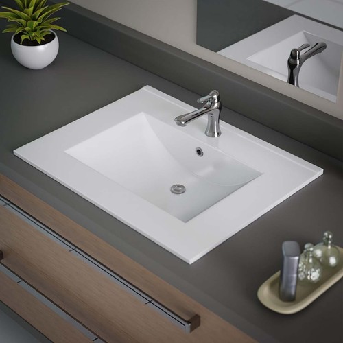 600mm bathroom cabinet inset - 600mm,