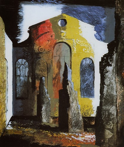 Christ church blitz ruins - church,