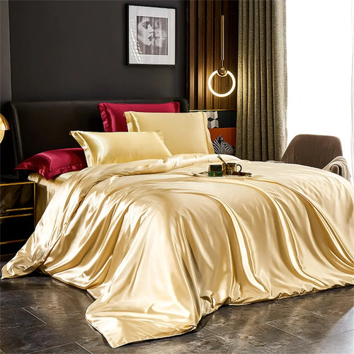 Mulberry silk bedding set - mulberry,