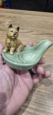 Wade 1950s Pottery Vintage Pipe Stand Holder Ashtray  - Cain Terrier Dog