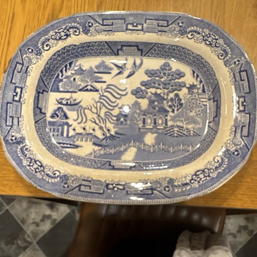 Blue white willow pattern - willow,