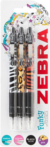 Zebra pen grip black pens - black,