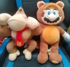 Super Mario  Tanooki Suit Donkey Kong Plush Super Mario Plushies