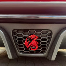 Abarth Rear Diffuser Badge Scorpion | 595 Series 3 & 4 | Red