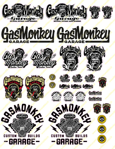 Stickers gas monkey scale - gas,